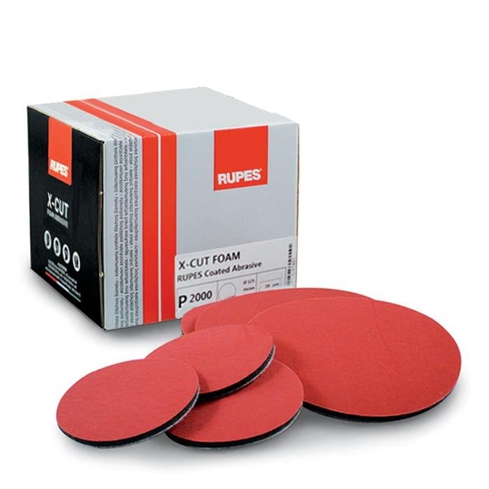 Rupes X-Cut Foam Abrasive Discs 125mm P2000 - 20 Pack
