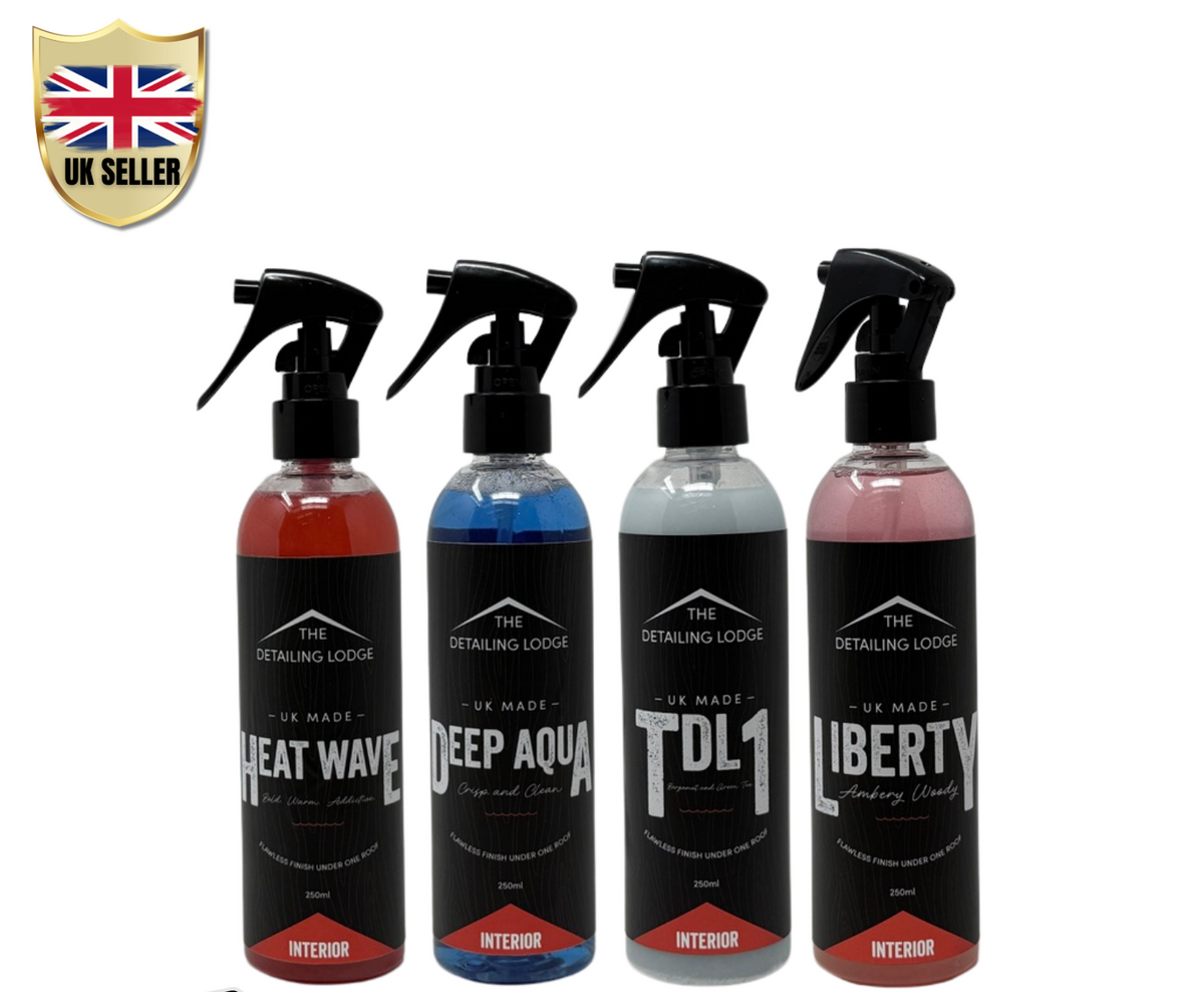 4 × 250 ml Designer Inspired Air Fresheners Set – Premium Long Lasting Fragrance