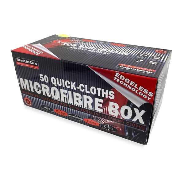 Martin Cox MOGG194 Quick Cloth Edgeless Microfibre Cloths in Dispenser Box of 50