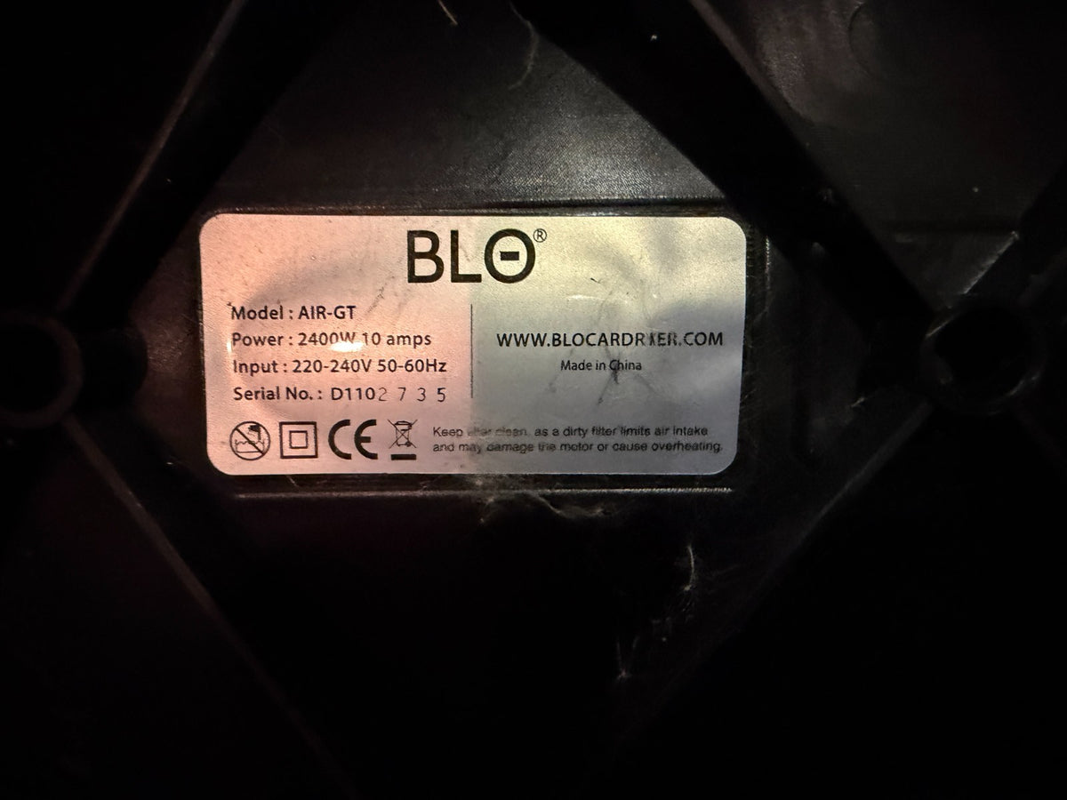 BLO Car Dryer Air-GT - UK Plug - Car Detailing