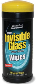 Stoner 91066 Invisible Glass Streak-Free Large Cleaning Wipes - 28 Count