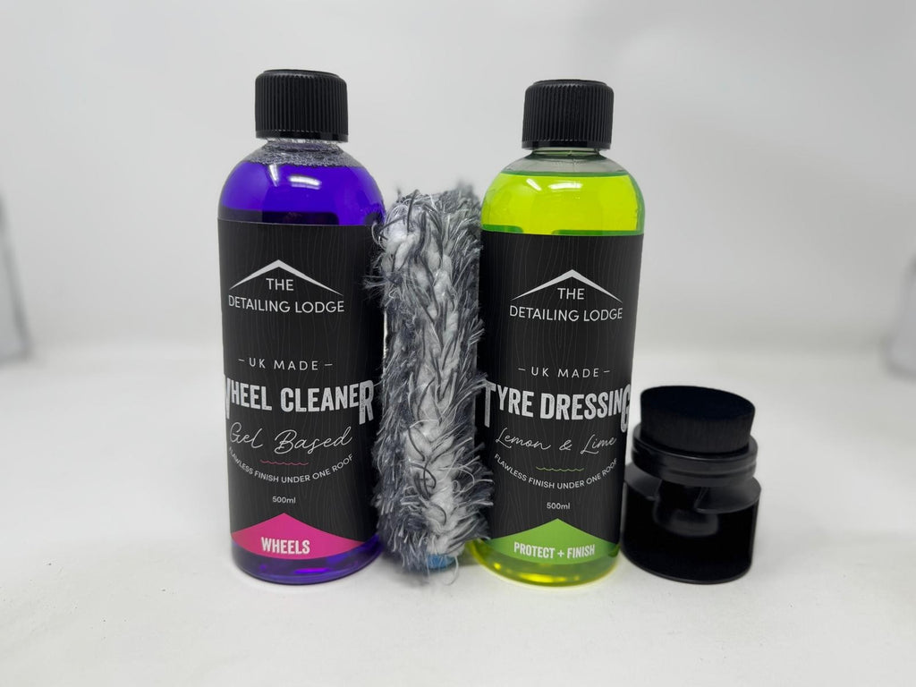Detailing Wheel Cleaning Kit 500ml - Wheel Cleaner + Tyre Dressing & Accessories