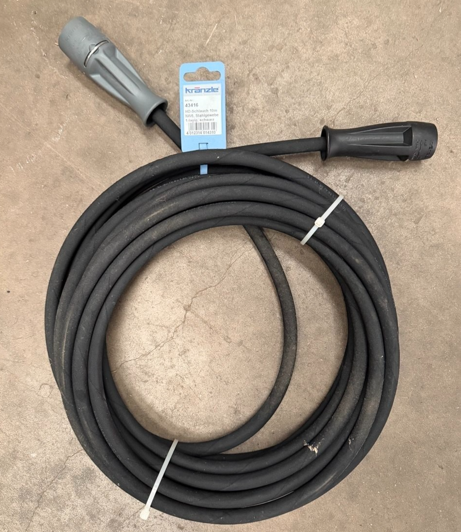 GENUINE KRANZLE 10m Single Wire Steel Braided High Pressure Hose (43416)