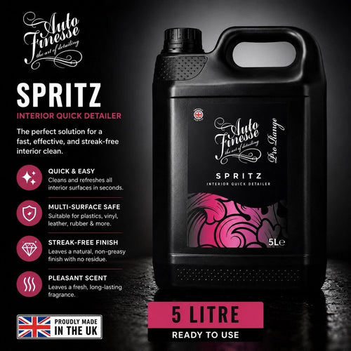 Auto Finesse Spritz Interior Quick Detailer 5 Litre Bottle Plastic dressing
