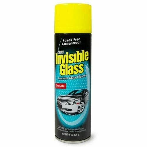 Stoner Invisible Glass Aerosol - Streak and Smear Free Finish Glass Cleaner 19oz