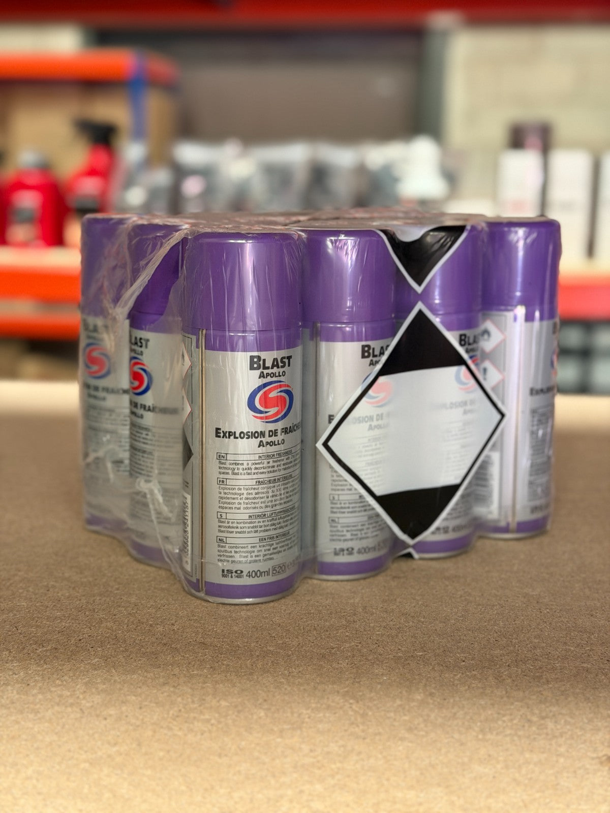 AUTOSMART BLAST APOLLO AIR FRESHENER 400ML - TRADE case - X 12 400ML CREED